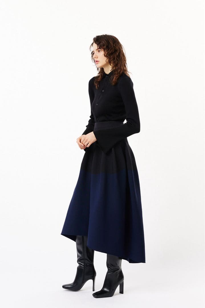 CFCL シーエフシーエル POTTERY ROUNDED HEM SKIRT
