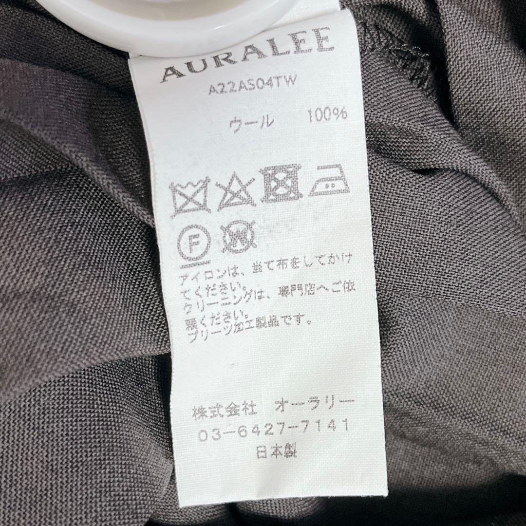 未使用✨タグ付き　オーラリー　プリーツ　スカート　ブラウン