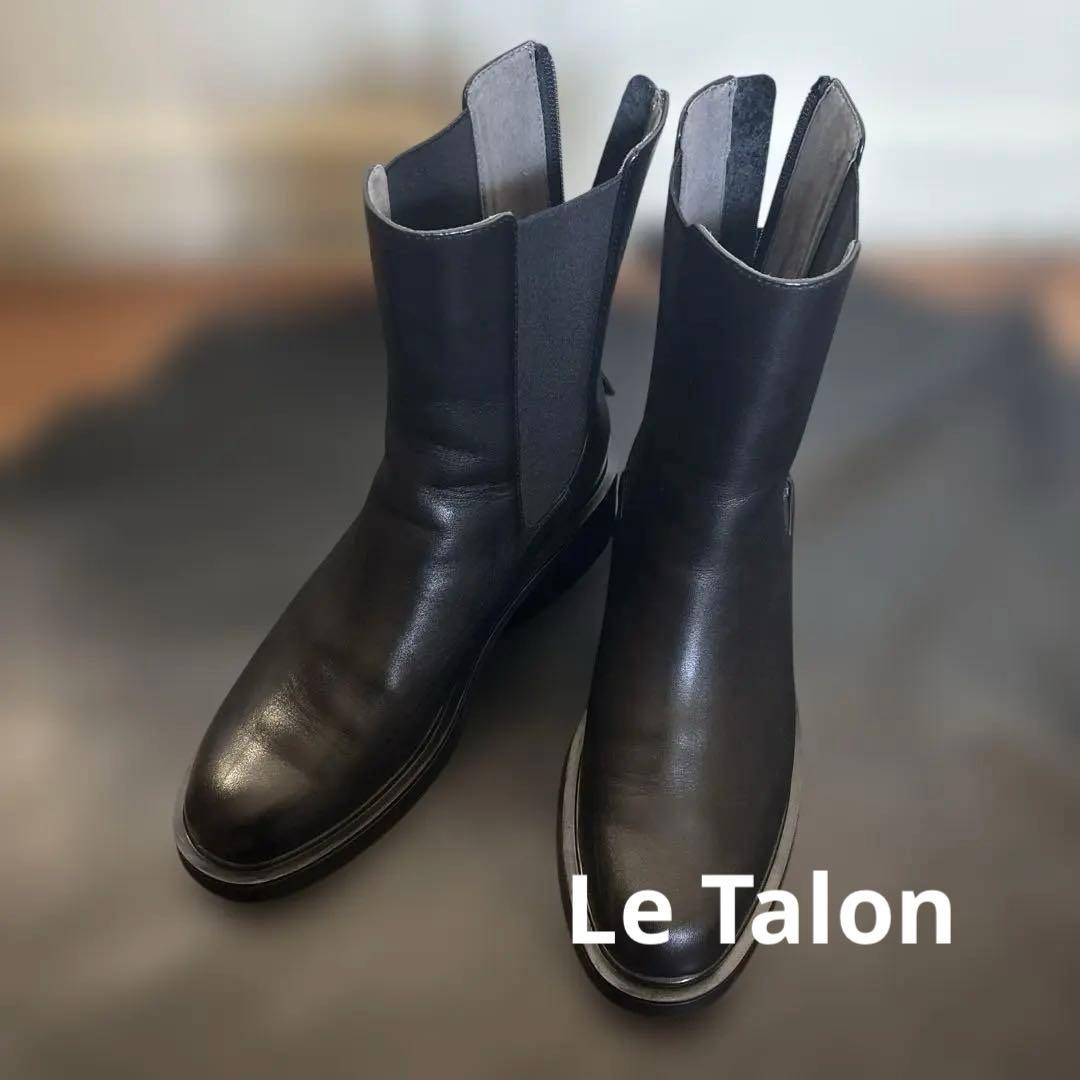 出品2/28迄le talon サイドゴアブーツLLサイズ