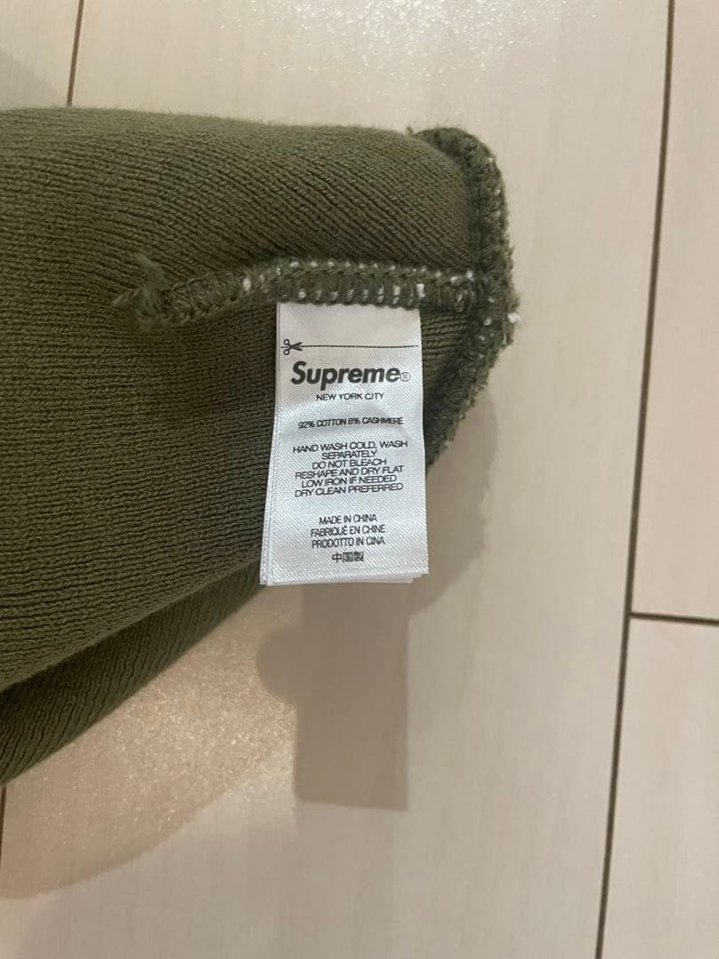 supreme ビーニー　グリーン