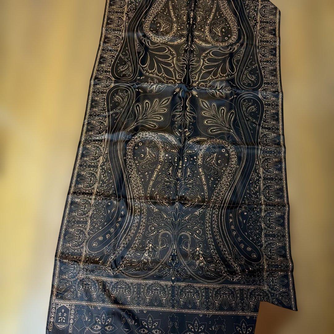 ETRO ペイズリー柄 大判シルクストール