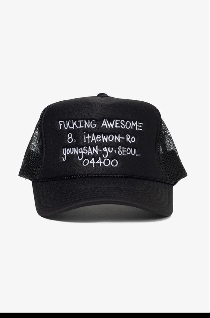 Fucking Awesome ブラック トラッカーキャップ