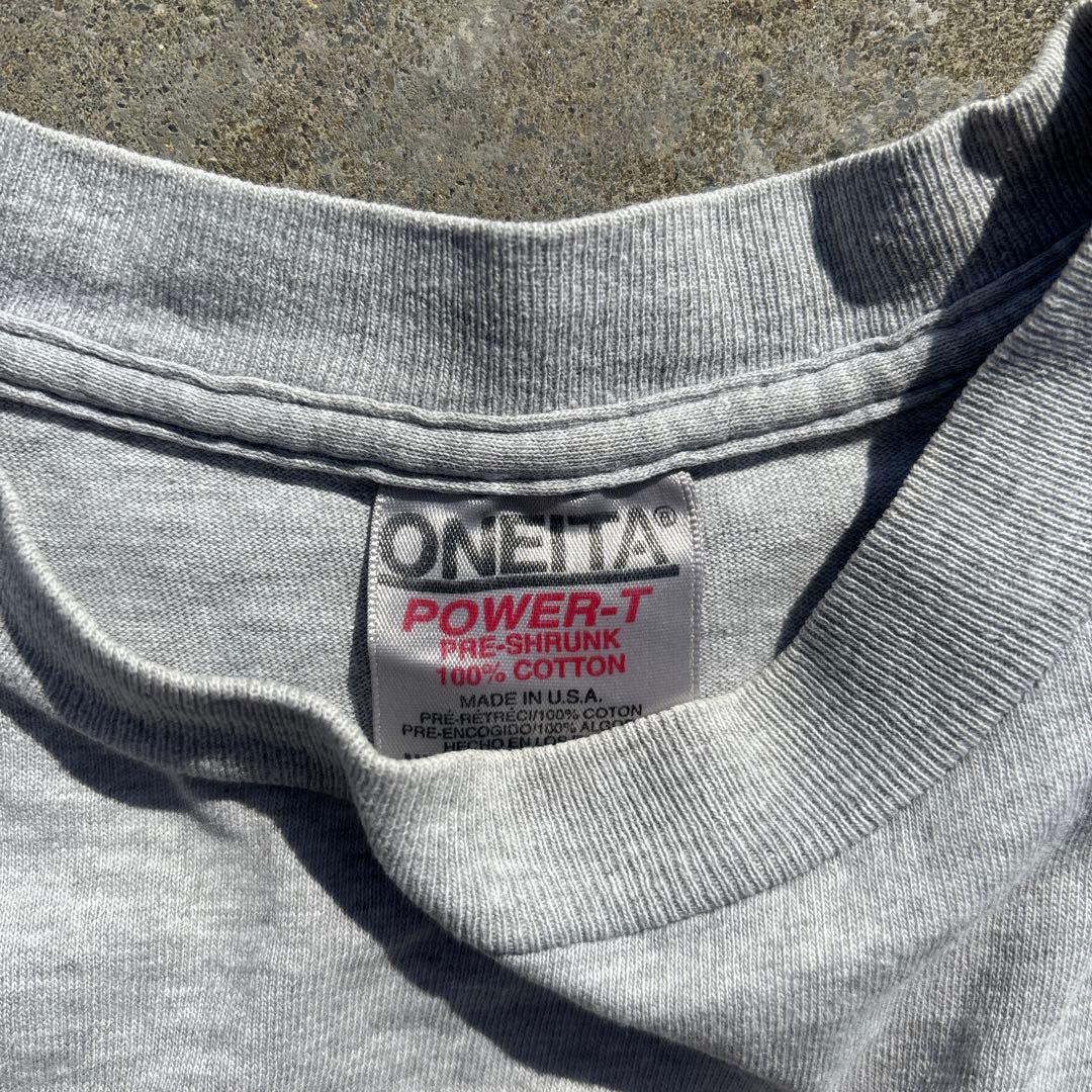90s USA製 THRASHER フレイムロゴ Tシャツ グレー
