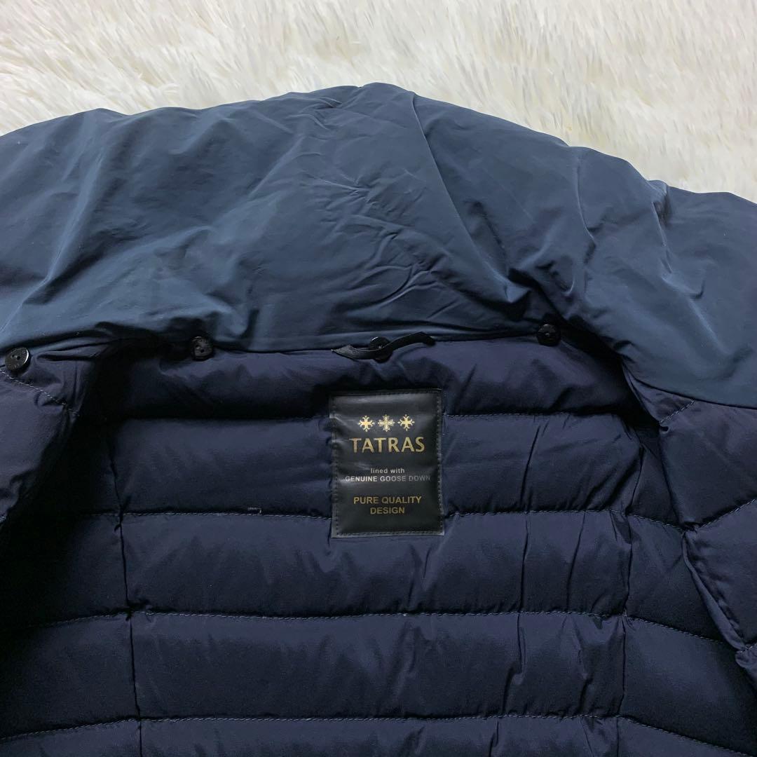 美品■タトラス ダウンコート LTA 6is4237 ネイビー サイズ4