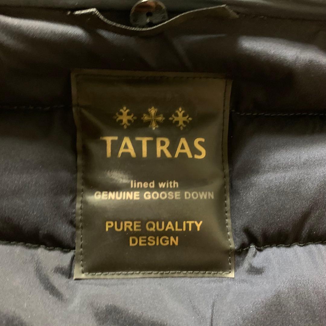 美品■タトラス ダウンコート LTA 6is4237 ネイビー サイズ4