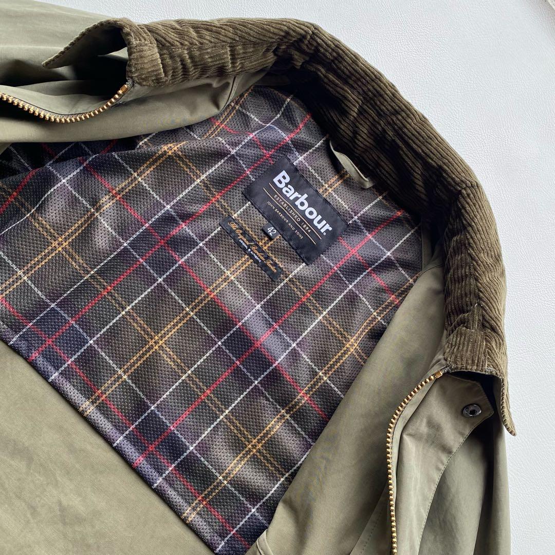 【25SS/未使用近/XL】バブアー 別注 ピーチスキン ビデイル 42 カーキ