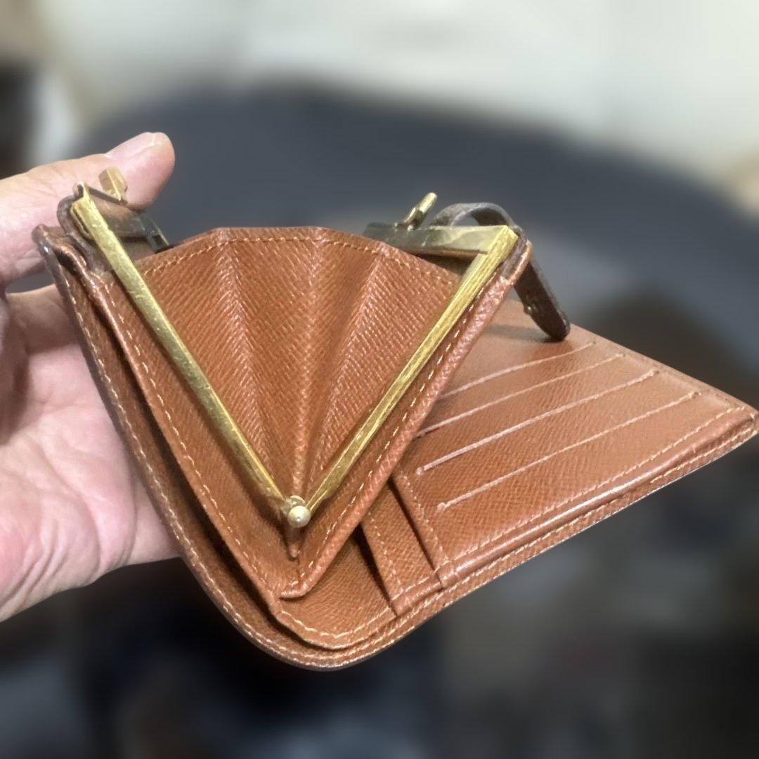 ⑦☆在庫SALE/良品 ♪モノグラム がま口 財布