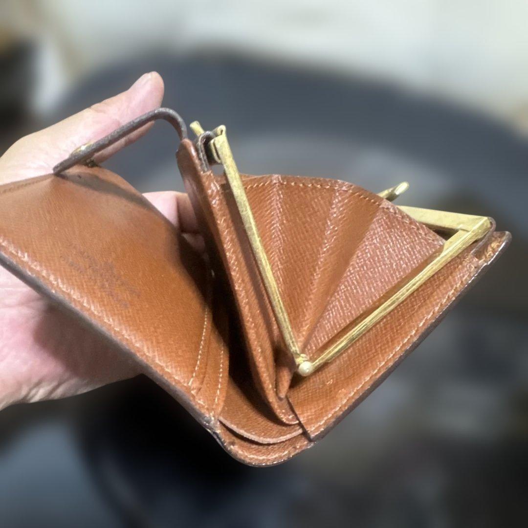 ⑦☆在庫SALE/良品 ♪モノグラム がま口 財布