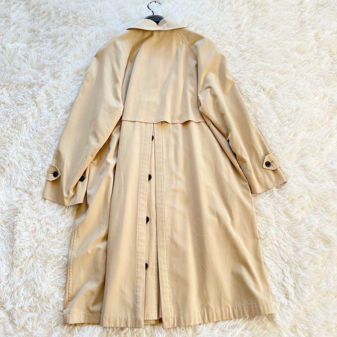 美品　バーバリー　ステンカラーコート　ベージュ　ノバチェック