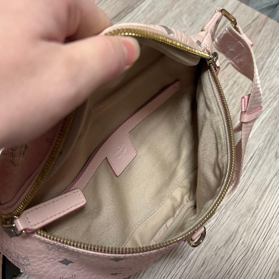 MCM ボディバッグ ウエストバッグ ピンク