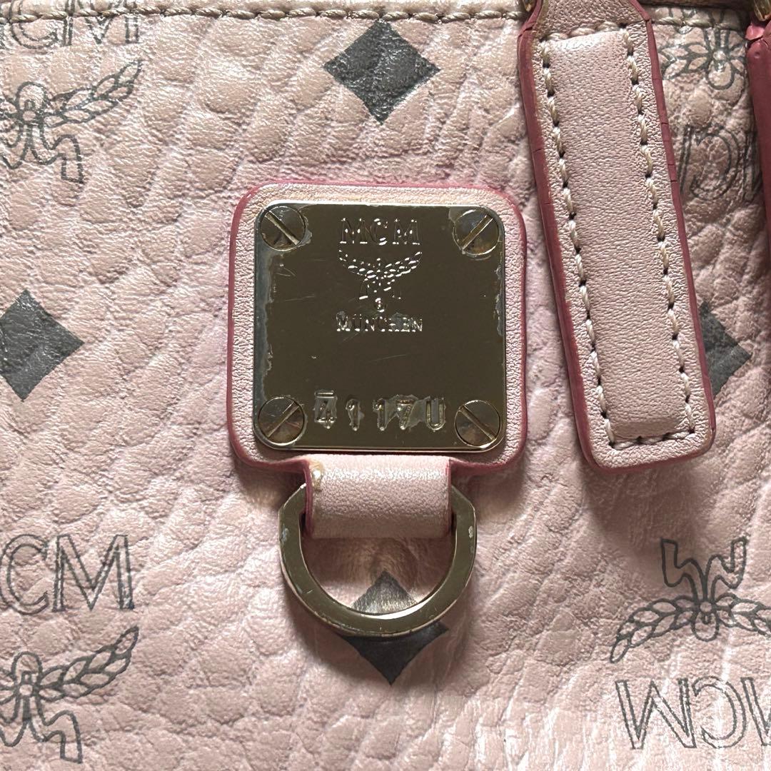 MCM ボディバッグ ウエストバッグ ピンク