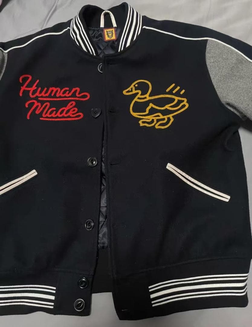 Human Made アヒルハート スタジャン 紺 M