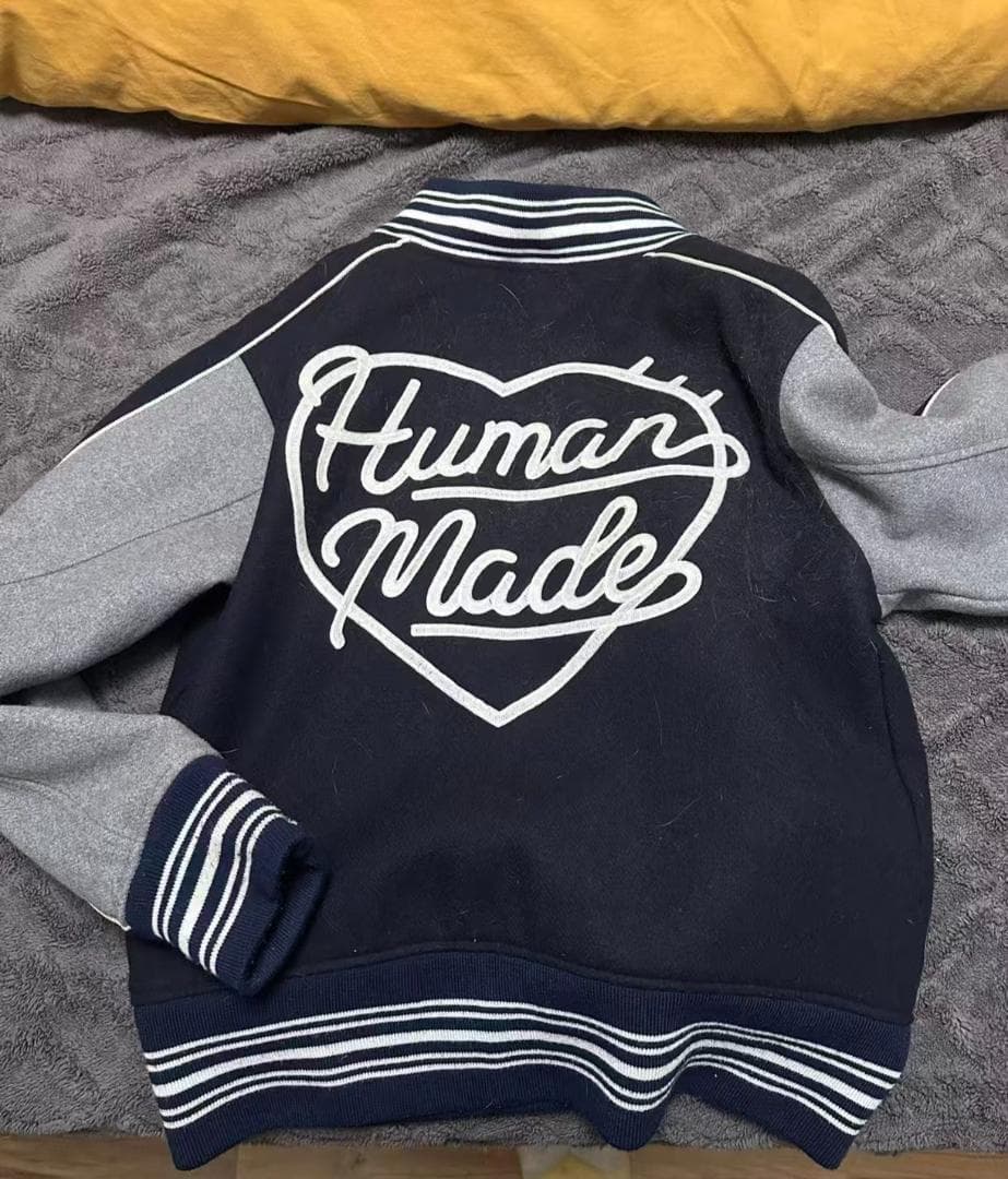 Human Made アヒルハート スタジャン 紺 M
