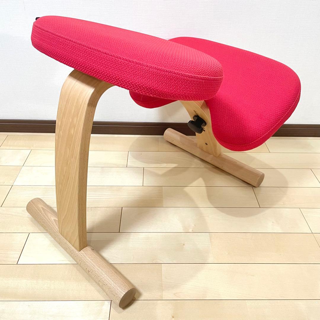 バランスラボ バランスチェア バランスイージー レッド 中古美品
