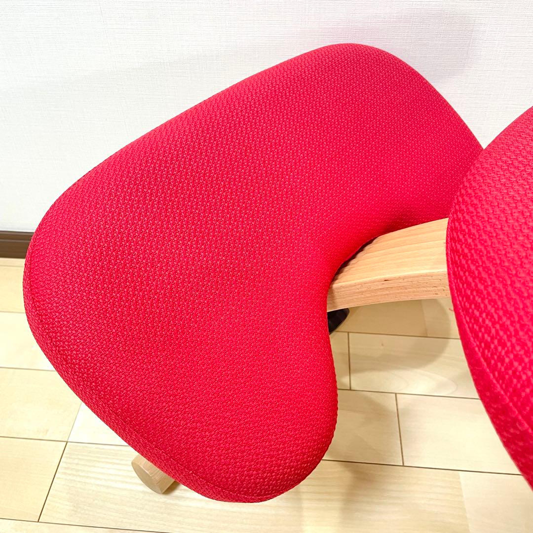 バランスラボ バランスチェア バランスイージー レッド 中古美品