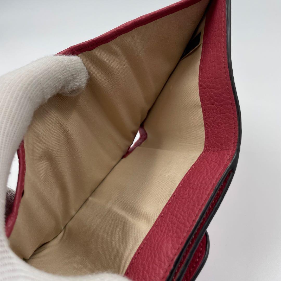 未使用✨ Chloe 三つ折り財布　コンパクトウォレット　財布　レザー　赤
