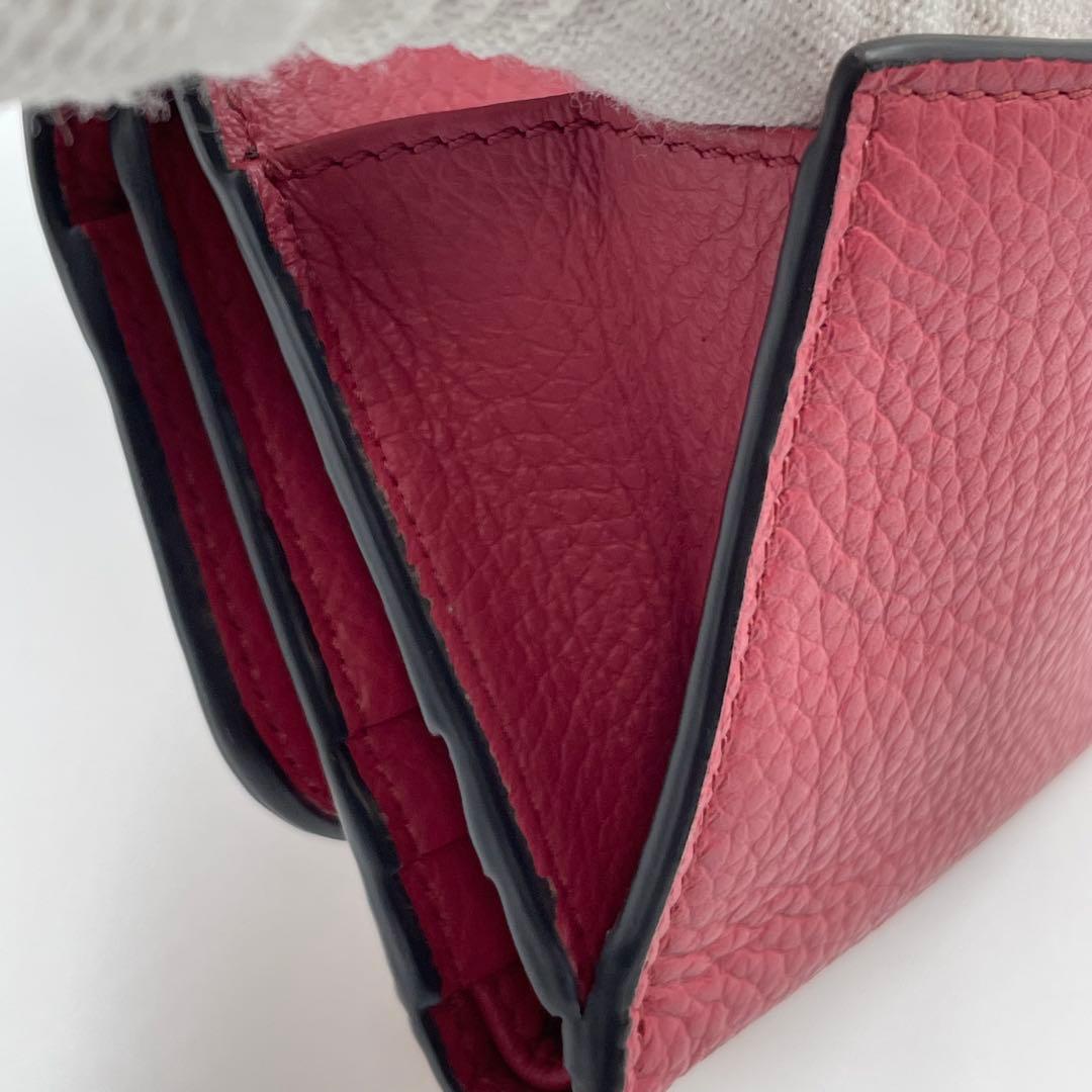 未使用✨ Chloe 三つ折り財布　コンパクトウォレット　財布　レザー　赤