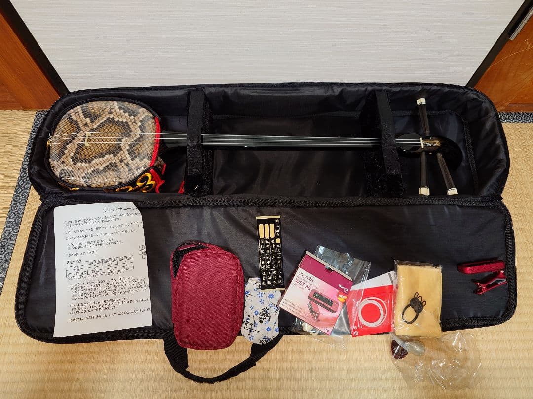 沖縄三線　一式　本体全長約80cm