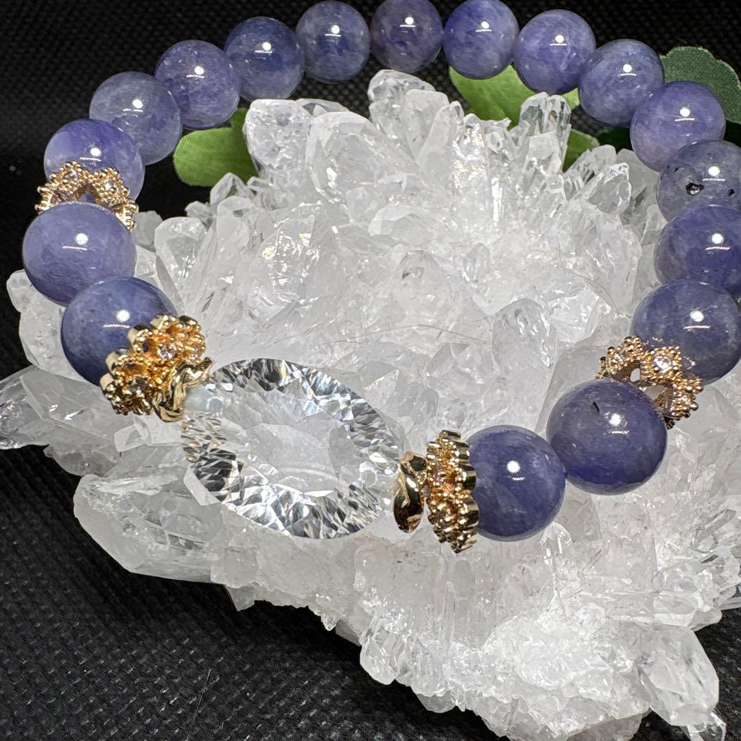 ＊みだきゆ様おまとめ＊水晶　宝石カット　タンザナイト　ブレスレット
