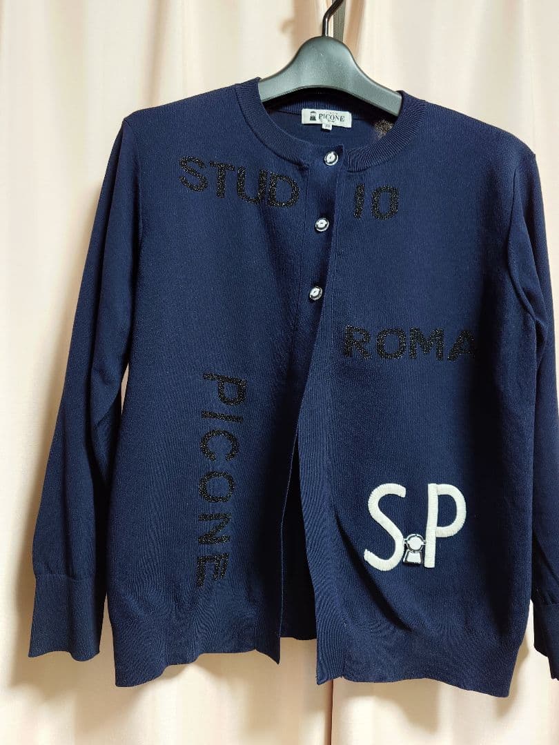 ピッコーネ　カーディガン　紺色　PICONE