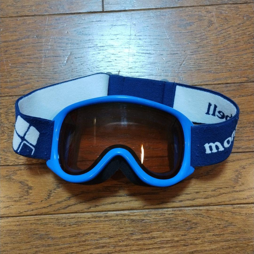 mont-bell 子供用スキーウエア上下　ゴーグル　 Kid's 150 青