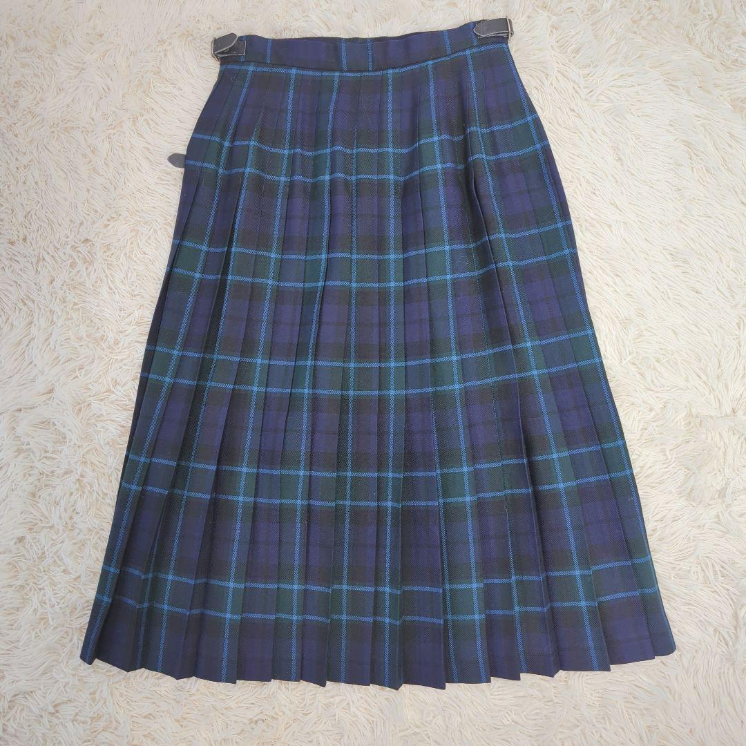GLEN NEVIS ロングスカート タータンチェック ウール100% Lサイズ