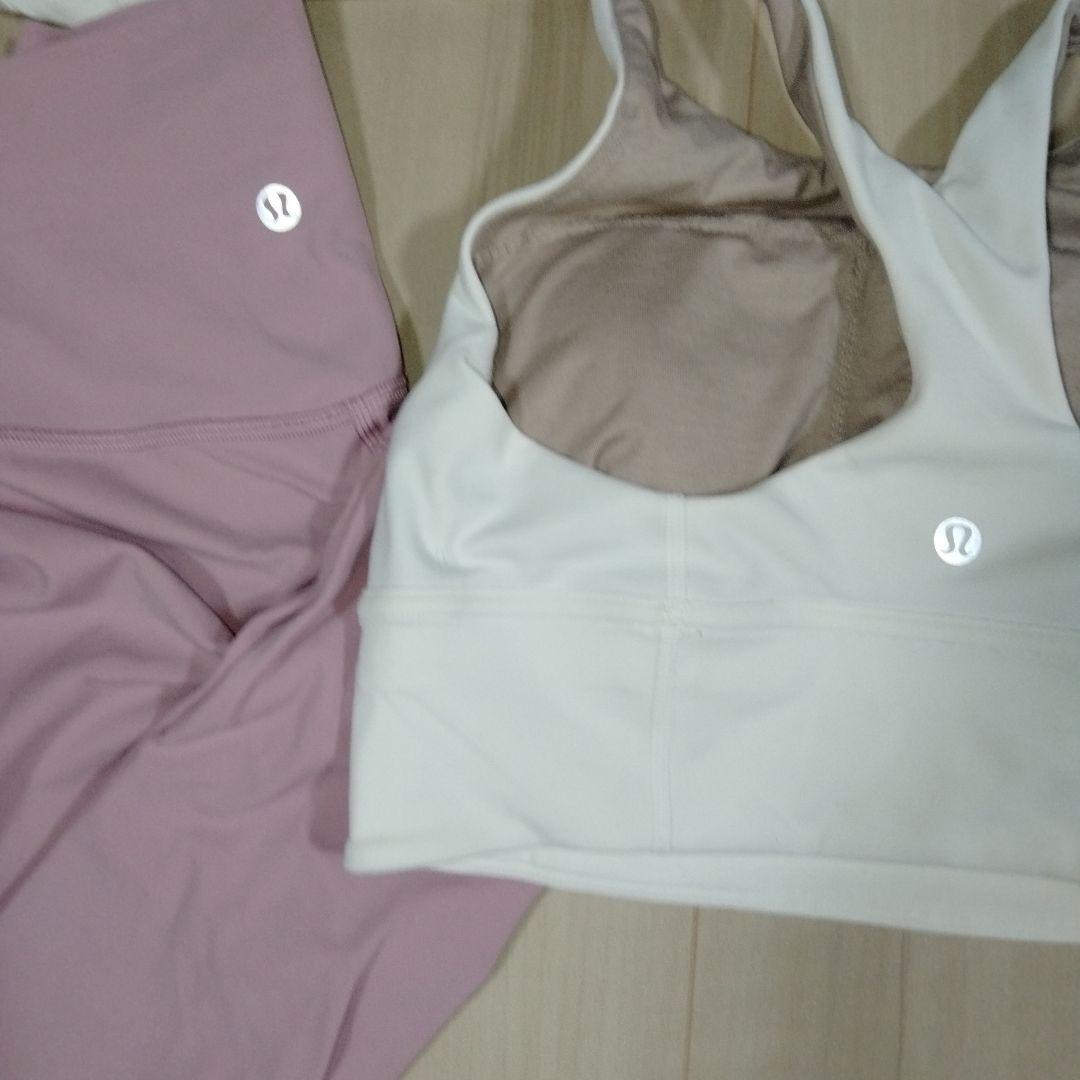 ３点セットlululemon ルルレモン レギンス ピンク ブラトップ 長袖 S