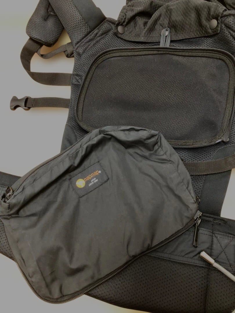 【美品】napnap ナップナップ 抱っこ紐 ベーシック 黒 メッシュ