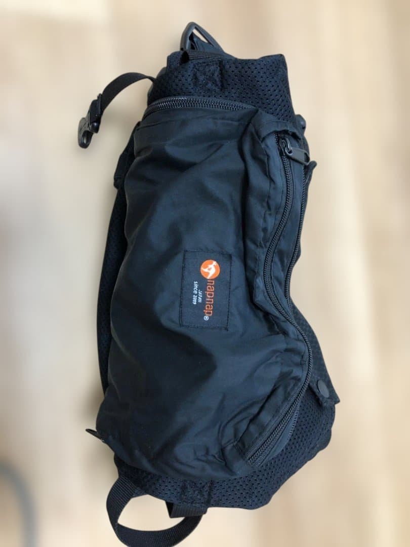 【美品】napnap ナップナップ 抱っこ紐 ベーシック 黒 メッシュ