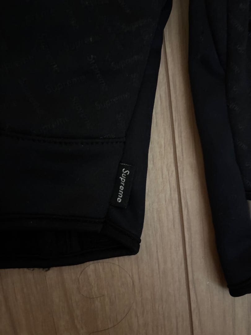 Supreme ブラック ジッパー付き手袋
