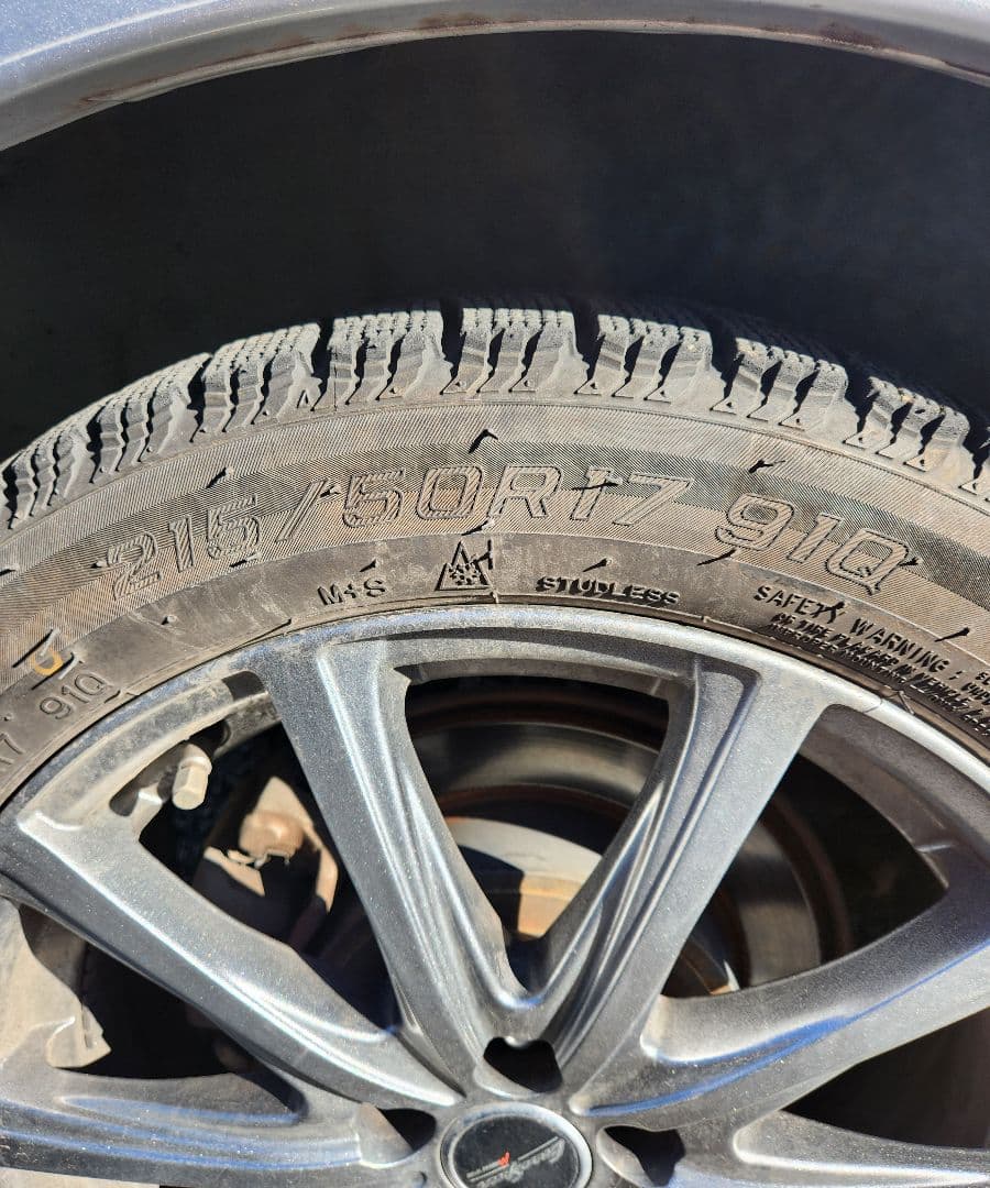 215/50R17 スタッドレスタイヤ(2023年製) ホイール セット