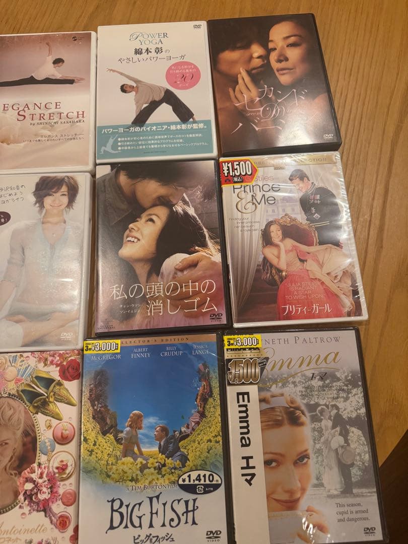 DVDコレクション：映画・フィットネスなど