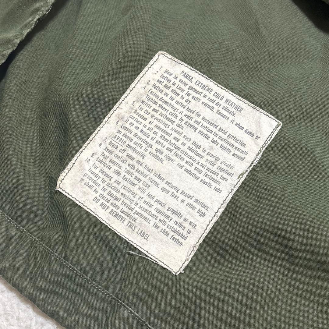 70s 米軍実物 M65フィッシュテールパーカー シェル ライナー XS