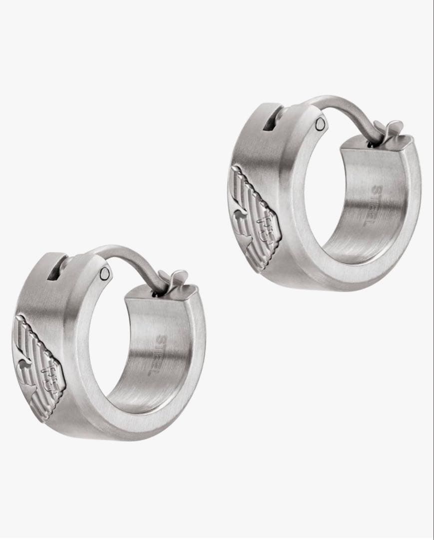 Emporio Armani フープピアス ステンレス