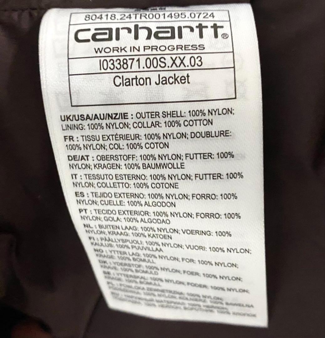 カーハート WIP Carhartt WIP Clarton Jacket M