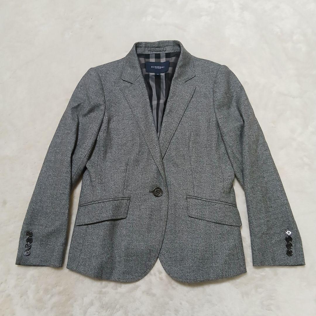 【極美品】BURBERRY LONDON 1Bテーラードジャケット 裏地チェック