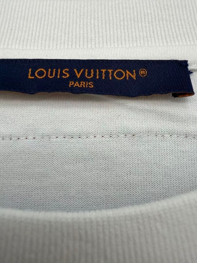 ルイヴィトン 新品同様 LOUIS VUITTON ホワイト 長袖 Tシャツ