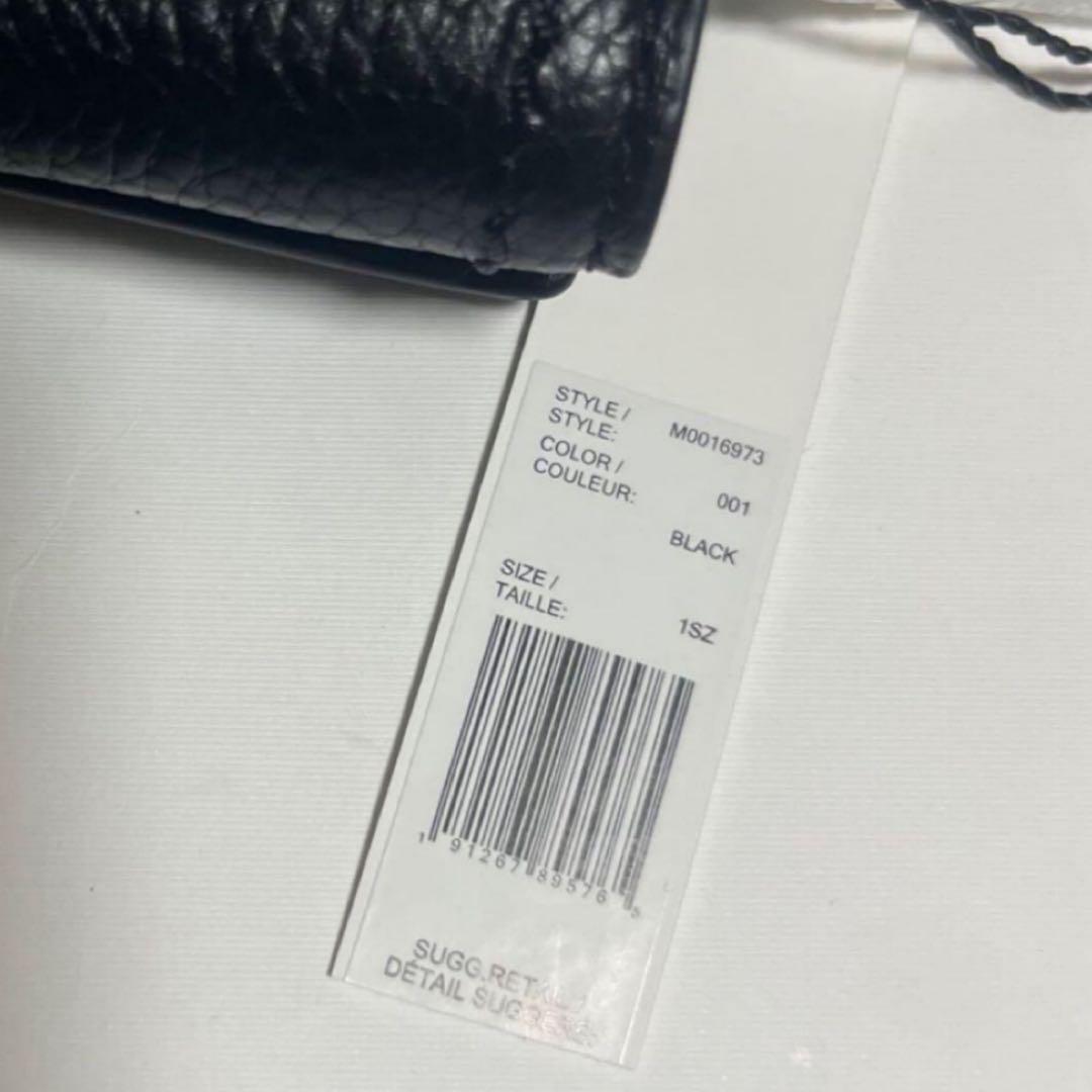 【新品未使用】MARC JACOBS ブラック レザー　三つ折り財布