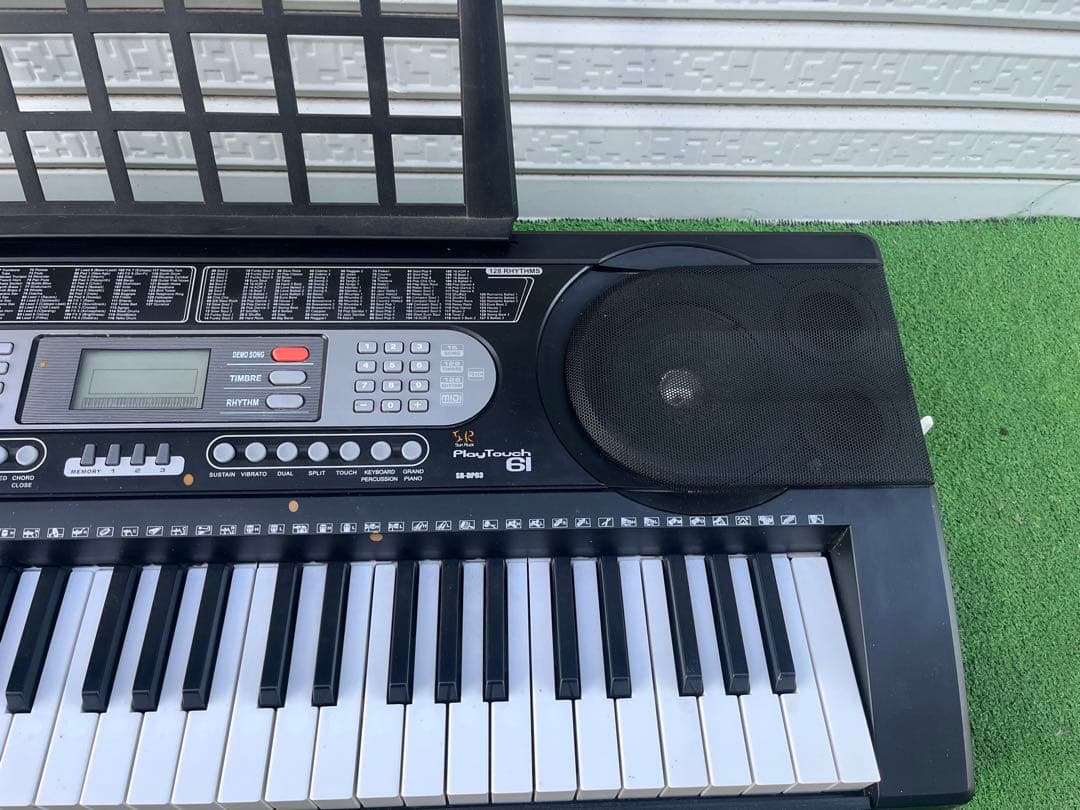 電子キーボード 61鍵盤 プレイタッチ 61 SR-DP03 電子ピアノ 台座付
