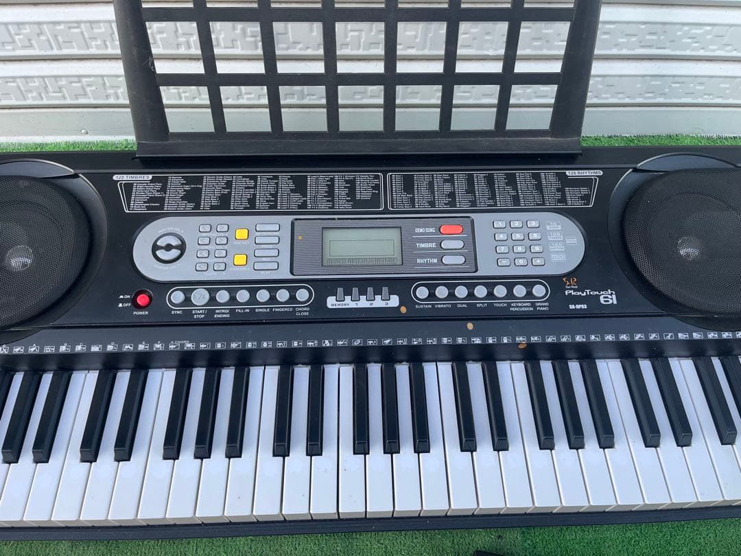 電子キーボード 61鍵盤 プレイタッチ 61 SR-DP03 電子ピアノ 台座付