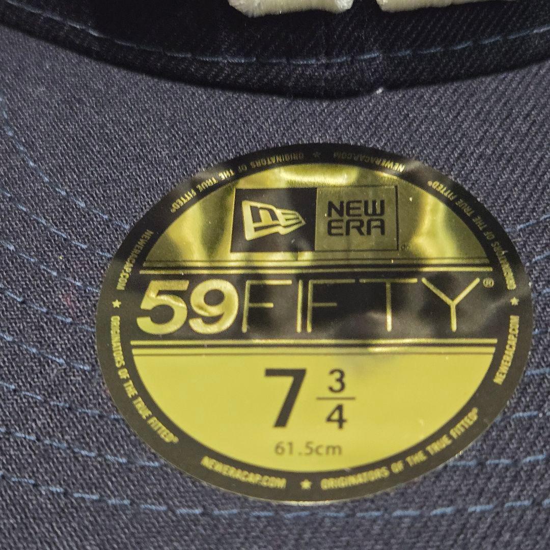 stussy newera 　NY キャップ ネイビー 7-3/4