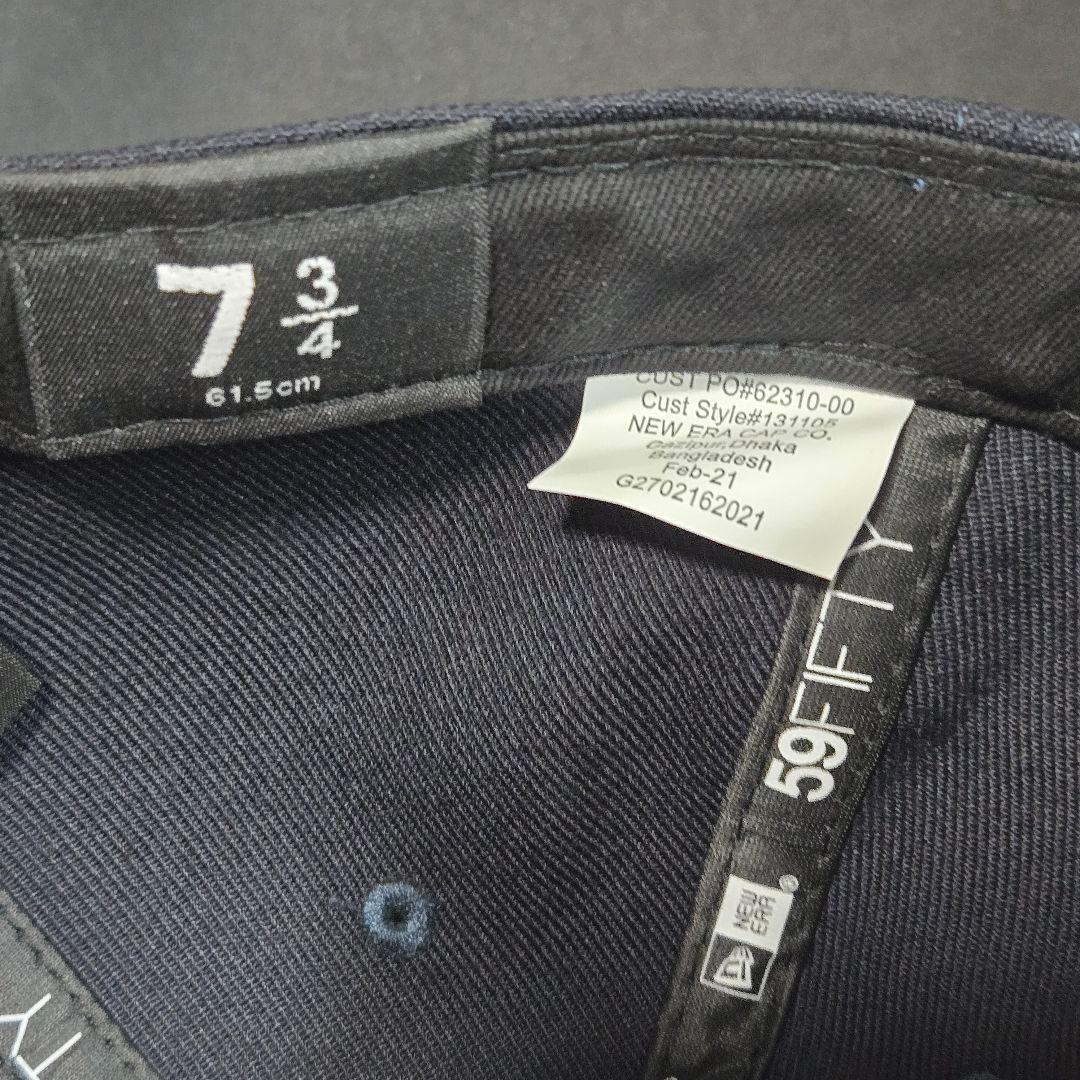 stussy newera 　NY キャップ ネイビー 7-3/4