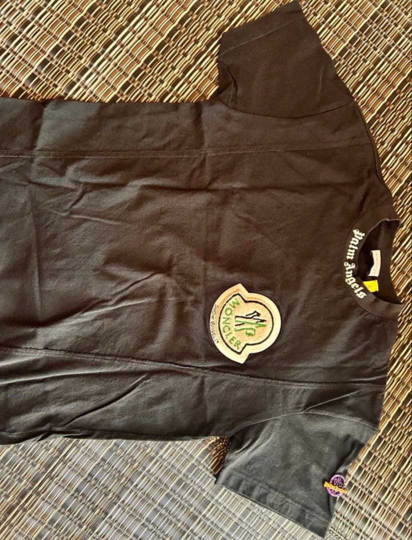 Palm Angels × Moncler Tシャツ ブラック正規品
