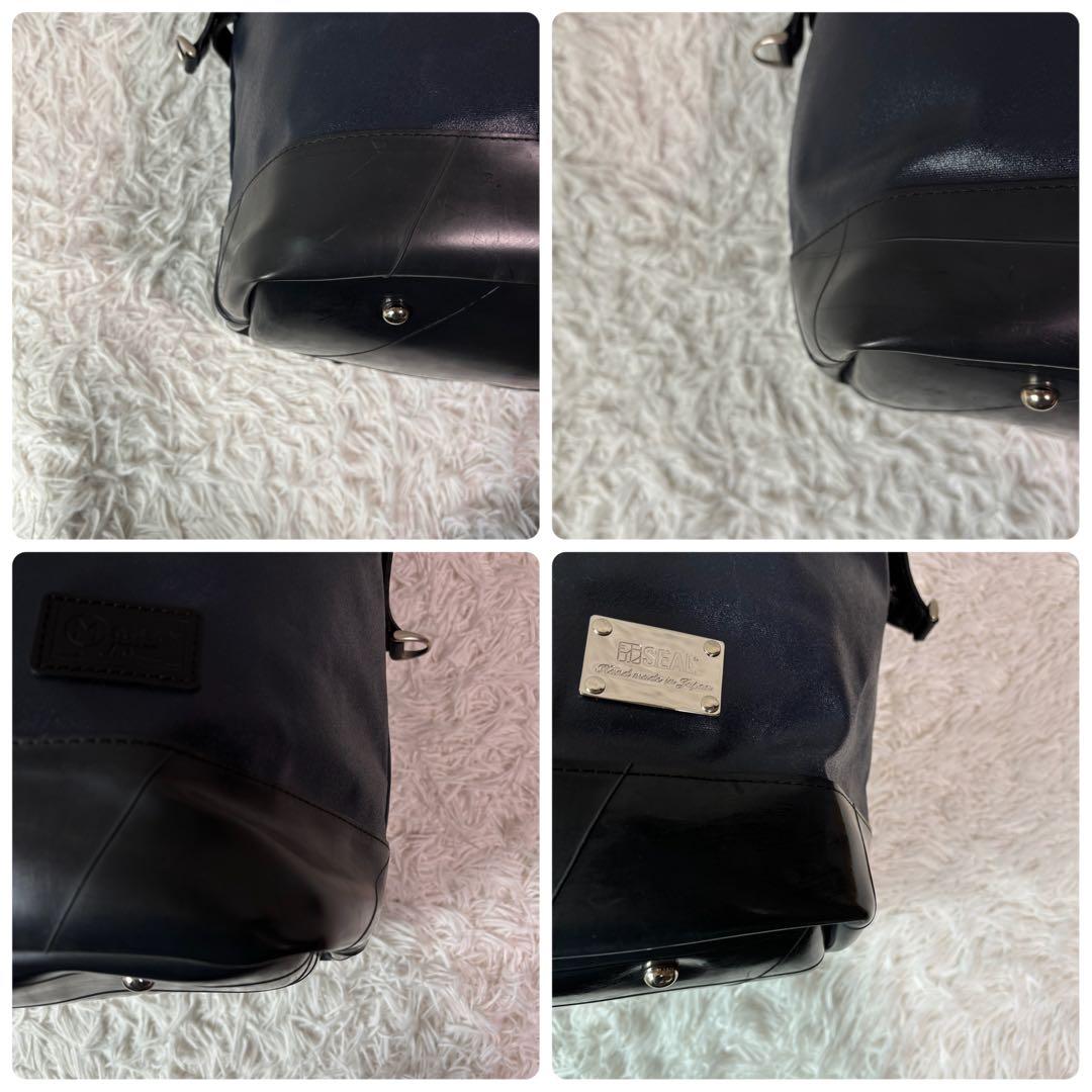 希少/極美品✨SEAL×森野帆布 トラベルボストンバッグ 2way 防水 大容量