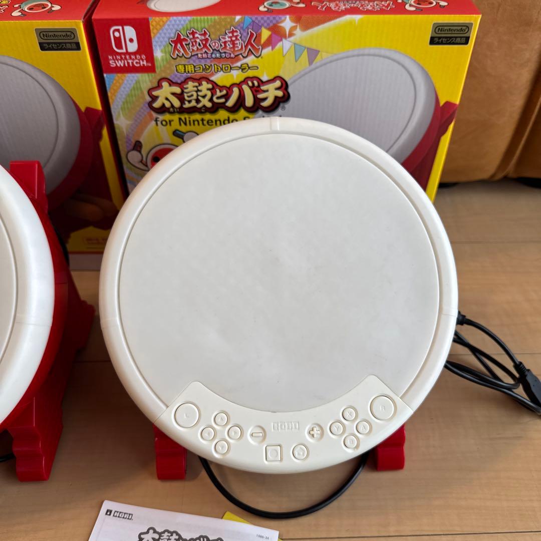 Switch 太鼓の達人専用コントローラー 太鼓とバチ2セット
