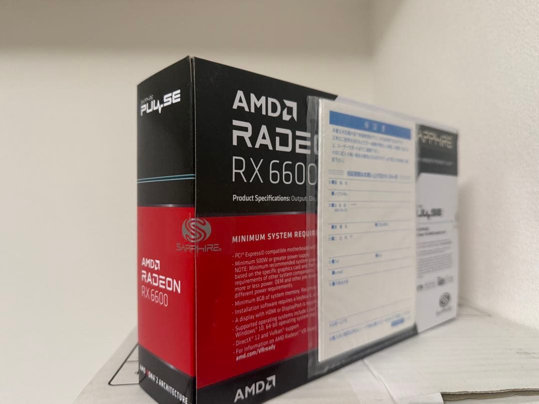 グラフィックボード・グラボ・ビデオカード Sapphire AMD Radeon RX 6600