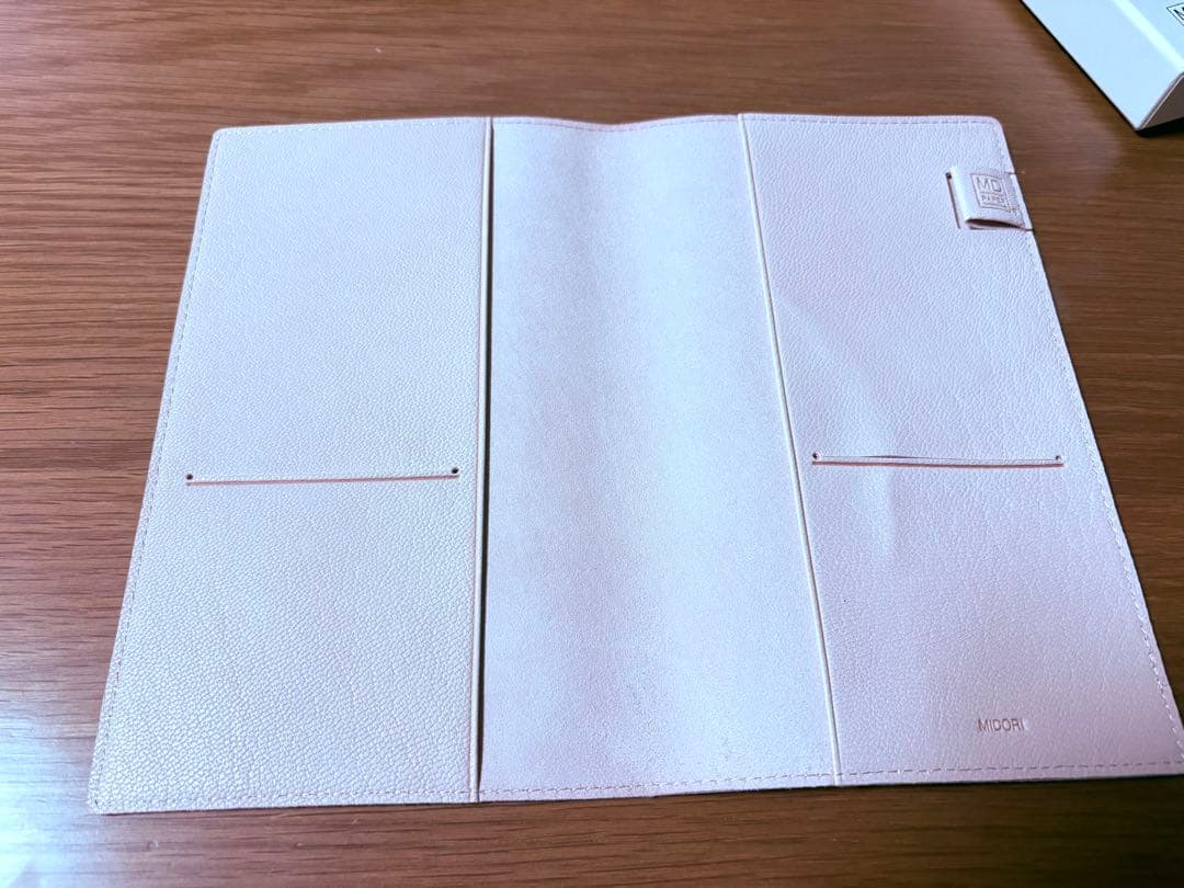 ミドリ MDノートカバー 本革 ゴートヌメ 新書サイズ