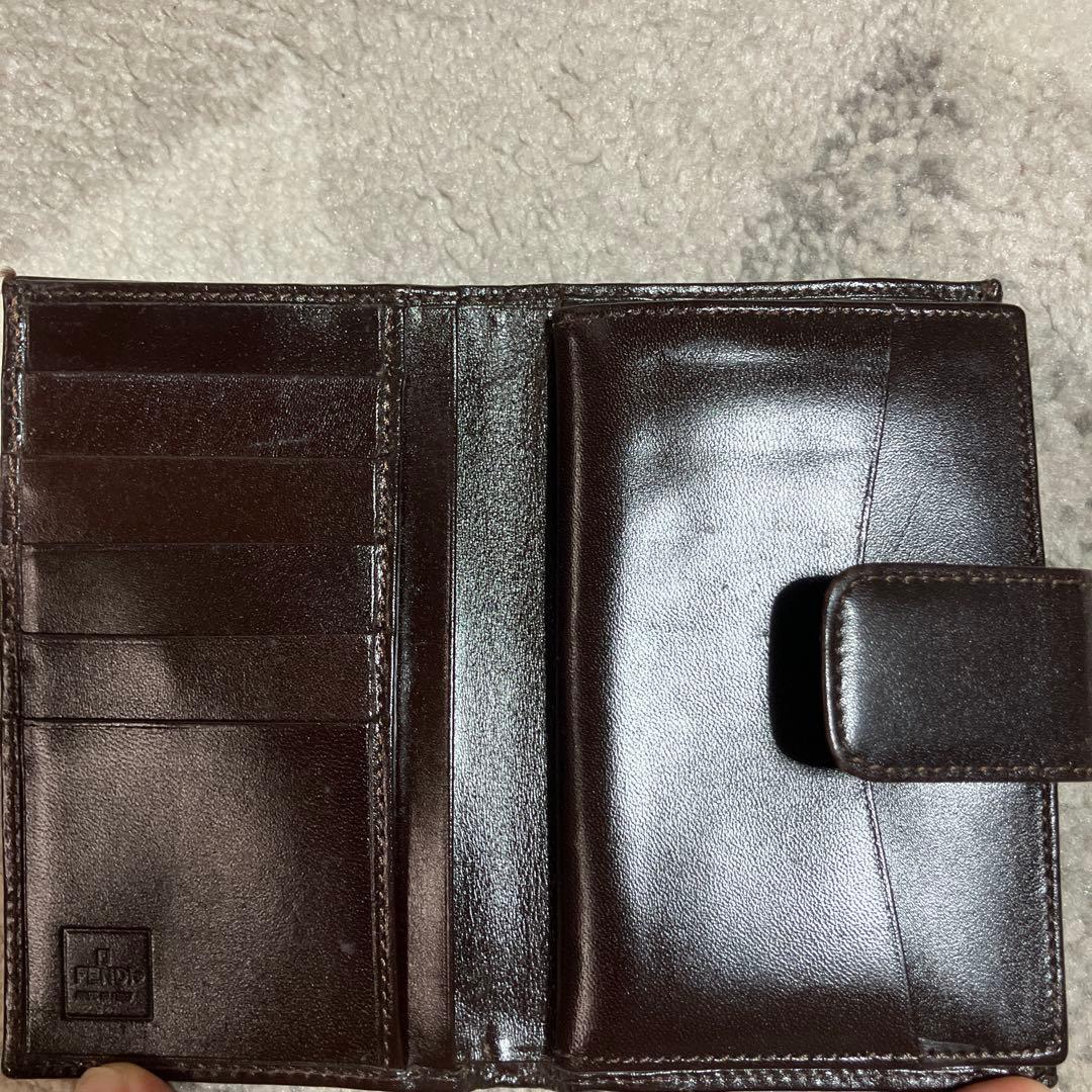 Fendi 二つ折り財布 ブラウン/ブラック