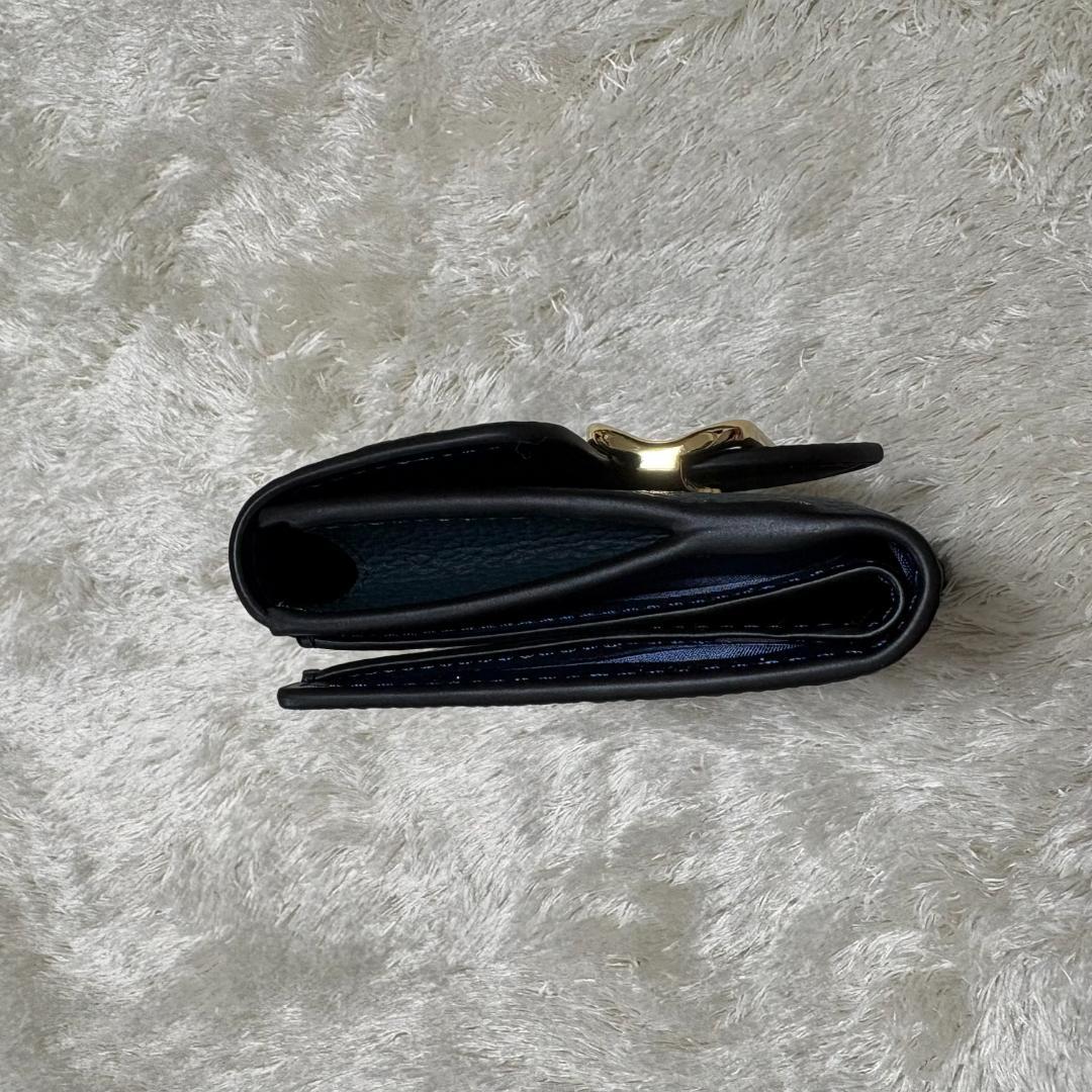 【極美品】COACH CF473 スモールモーガンウォレット　ブルーグリーン