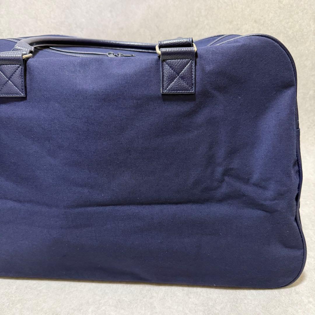 【POLO RALPH LAUREN】ボストンバッグ　キャンバス　レザー